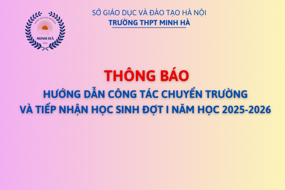 HƯỚNG DẪN CÔNG TÁC CHUYỂN TRƯỜNG NĂM HỌC 2025-2026