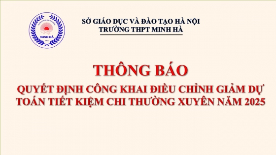 QĐ điều chỉnh giảm dự toán tiết kiệm chi thường xuyên năm 2025