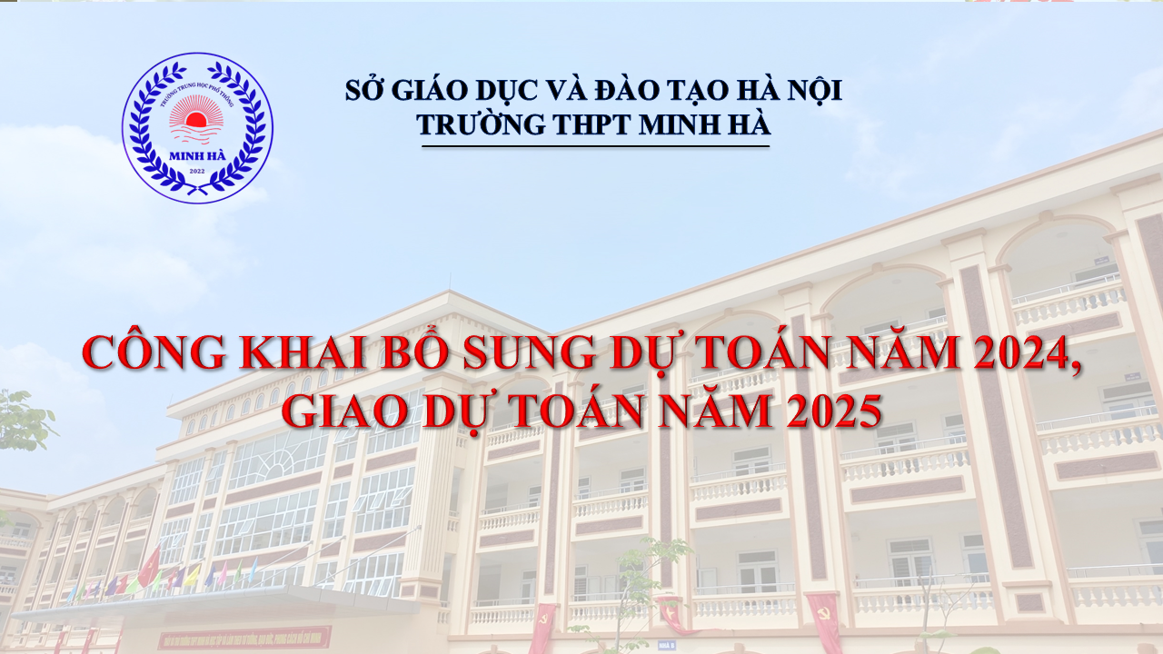 Công khai bổ sung dự toán