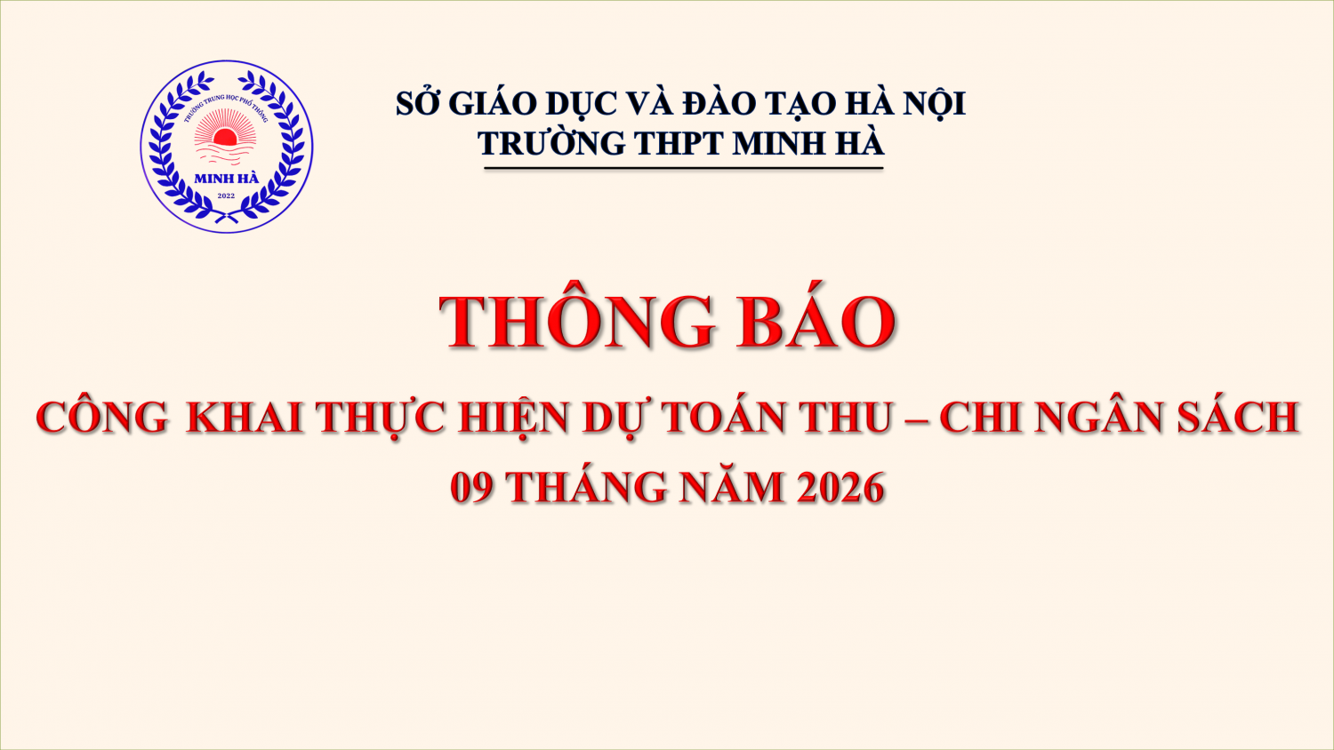 Thu chi ngân sach 9 tháng năm 2026