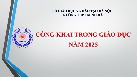 Công khai đối với cơ sở giáo dục phổ thông 2025