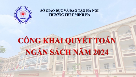 CÔNG KHAI QUYẾT TOÁN NGÂN SÁCH NĂM 2024