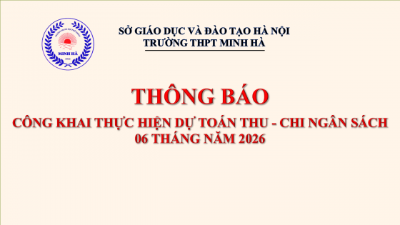 TB công khai dự toán 6 tháng năm 2026