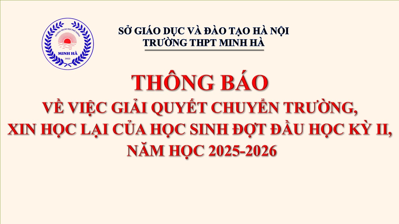 TB giải quyết chuyển trường năm 2025 2026